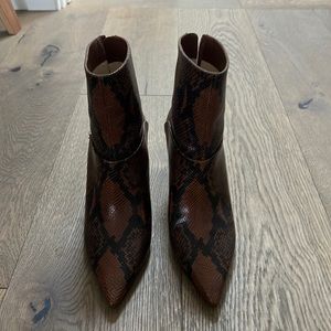 Jimmy Choo snakeskin booties